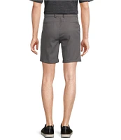 Roundtree & Yorke Performance Flat Front Straight Fit Printed 8#double; Inseam Shorts