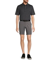 Roundtree & Yorke Performance Flat Front Straight Fit Printed 8#double; Inseam Shorts