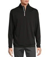 Roundtree & Yorke Performance Long Sleeve French Terry Solid Quarter Zip Pullover