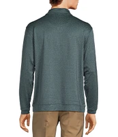 Roundtree & Yorke Performance Long Sleeve Quarter-Zip Jacquard Pullover