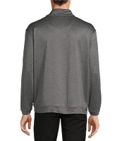 Roundtree & Yorke Performance Long Sleeve Quarter-Zip Jacquard Pullover