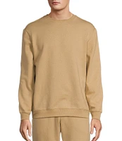 Roundtree & Yorke Performance Long Sleeve Solid Fleece Crewneck Pullover