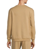 Roundtree & Yorke Performance Long Sleeve Solid Fleece Crewneck Pullover