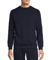 Roundtree & Yorke Performance Long Sleeve Solid Fleece Crewneck Pullover