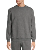 Roundtree & Yorke Performance Long Sleeve Solid Fleece Crewneck Pullover