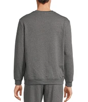 Roundtree & Yorke Performance Long Sleeve Solid Fleece Crewneck Pullover