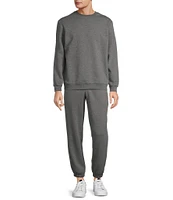 Roundtree & Yorke Performance Long Sleeve Solid Fleece Crewneck Pullover