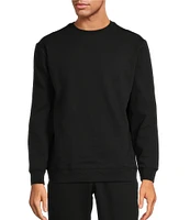 Roundtree & Yorke Performance Long Sleeve Solid Fleece Crewneck Pullover