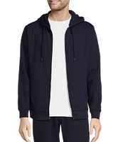 Roundtree & Yorke Performance Long Sleeve Solid Fleece Full Zip Hoodie