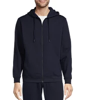 Roundtree & Yorke Performance Long Sleeve Solid Fleece Full Zip Hoodie