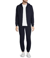 Roundtree & Yorke Performance Long Sleeve Solid Fleece Full Zip Hoodie