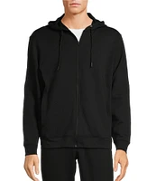 Roundtree & Yorke Performance Long Sleeve Solid Fleece Full Zip Hoodie