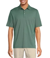 Roundtree & Yorke Performance Placed Jacquard Polo Shirt
