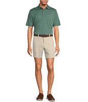 Roundtree & Yorke Performance Placed Jacquard Polo Shirt