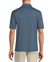 Roundtree & Yorke Performance Placed Jacquard Polo Shirt
