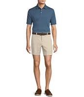 Roundtree & Yorke Performance Placed Jacquard Polo Shirt