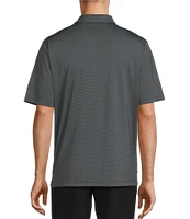 Roundtree & Yorke Performance Placed Jacquard Polo Shirt