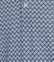 Roundtree & Yorke Performance Short Sleeve Floral Print Polo Shirt