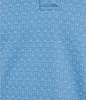 Roundtree & Yorke Performance Short Sleeve Geo Jacquard Polo Shirt