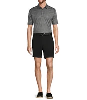 Roundtree & Yorke Performance Short Sleeve Geo Jacquard Polo Shirt