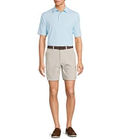 Roundtree & Yorke Performance Short Sleeve Geo Print Polo Shirt