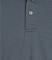 Roundtree & Yorke Performance Short Sleeve Horizontal Textured Jacquard Polo Shirt