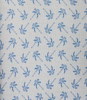 Roundtree & Yorke Performance Short Sleeve Mini Palm Tree Print Polo Shirt