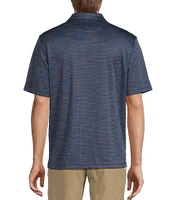 Roundtree & Yorke Performance Short Sleeve Multi Jacquard Polo Shirt