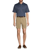 Roundtree & Yorke Performance Short Sleeve Multi Jacquard Polo Shirt