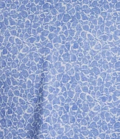 Roundtree & Yorke Performance Short Sleeve Outline Floral Print Polo Shirt