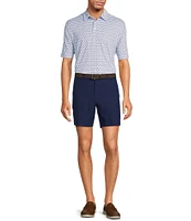 Roundtree & Yorke Performance Short Sleeve Pickleball Print Polo Shirt