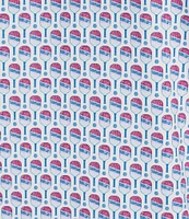 Roundtree & Yorke Performance Short Sleeve Pickleball Print Polo Shirt