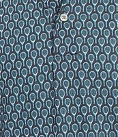 Roundtree & Yorke Performance Short Sleeve Racquet Print Polo Shirt