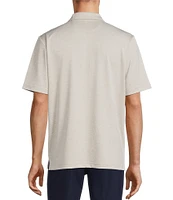 Roundtree & Yorke Performance Short Sleeve Solid Textured Polo Shirt