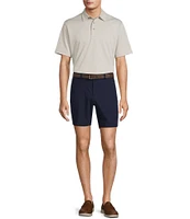 Roundtree & Yorke Performance Short Sleeve Solid Textured Polo Shirt