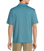 Roundtree & Yorke Performance Short Sleeve Triangle Jacquard Polo Shirt