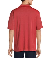 Roundtree & Yorke Performance Short Sleeve Triangle Jacquard Polo Shirt