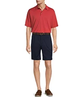 Roundtree & Yorke Performance Short Sleeve Triangle Jacquard Polo Shirt