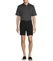 Roundtree & Yorke Performance Short Sleeve Wide Stripe Polo Shirt