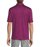 Roundtree & Yorke Performance Short Sleeve Wide Stripe Polo Shirt