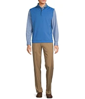 Roundtree & Yorke Performance Solid Quarter-Zip Vest