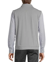 Roundtree & Yorke Performance Solid Quarter-Zip Vest