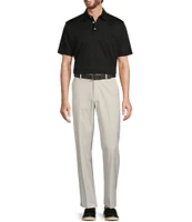Roundtree & Yorke Performance Stewart Flat Front Classic Fit Solid Pants