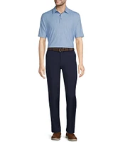 Roundtree & Yorke Performance Stewart Flat Front Classic Fit Solid Pants