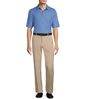 Roundtree & Yorke Performance Stewart Flat Front Classic Fit Solid Pants