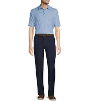 Roundtree & Yorke Performance Stewart Flat Front Classic Fit Solid Pants
