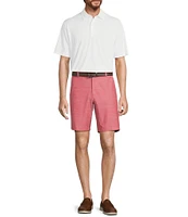 Roundtree & Yorke Performance Stretch Classic Fit Flat Front 9#double; Shorts