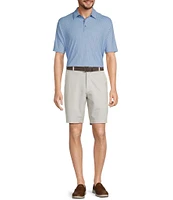 Roundtree & Yorke Performance Stretch Classic Fit Flat Front 9#double; Shorts