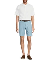 Roundtree & Yorke Performance Stretch Classic Fit Flat Front 9#double; Shorts