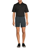 Roundtree & Yorke Performance Stretch Fabric Straight Fit Flat Front 7#double; Geo Printed Shorts